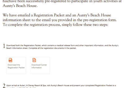 Auntys Beach House Pre-Registration Form - Part 5